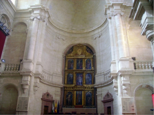 Andamio para la restauración de las fachadas del parlamento de Andalucía - Alquiansa
