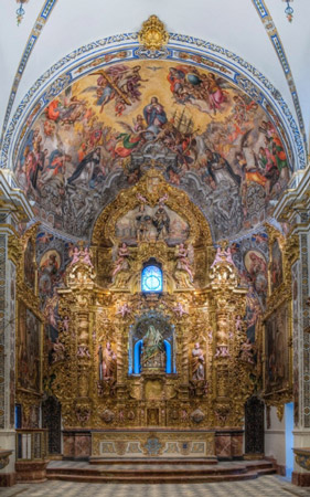 Andamio para la restauración de las pinturas murales de la Iglesia de la Hermandad de Silencio (Sevilla) - Alquiansa