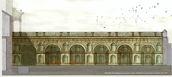 Restauración de la Logia del Castillo-Palacio de los Ribera en Bornos - Alquiansa