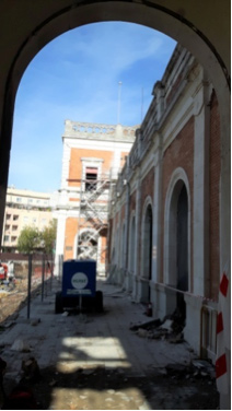 Estabilizador de fachada en la antigua estación de San Bernardo (Sevilla) - Alquiansa