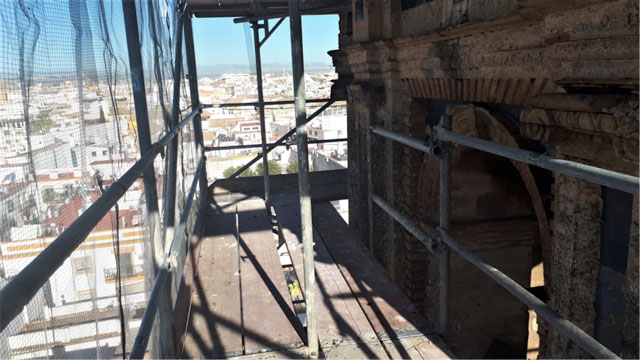 Restauración de la torre de San Bartolomé en el barrio de Santa Cruz de Sevilla - Alquiansa