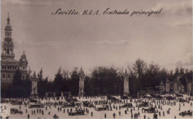 Restauración de los obeliscos de acceso a la exposición iberoamericana de 1929 de Sevilla - Alquiansa