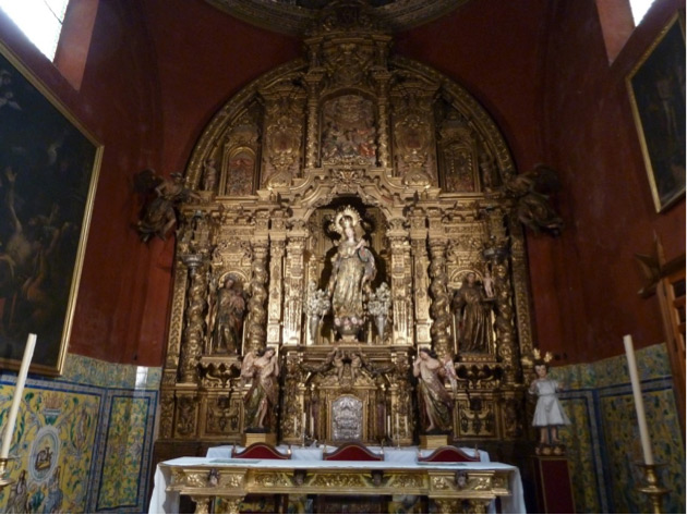 Andamios para la restauración de la Capilla Sacramental Ig. de Santa Ana - Alquiansa