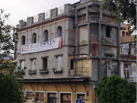Estabilizador de las fachadas de dos viviendas en el barrio de San Bernardo - Alquiansa