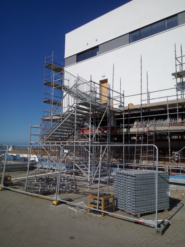 Gibraltar, escalera de evacuación para los Juegos Internacionales de las Islas y Gibraltar "2019 Natwest International Island Games" - Alquiansa