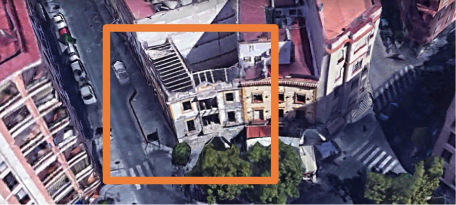 Montaje de andamios en un edificio en Córdoba - Alquiansa