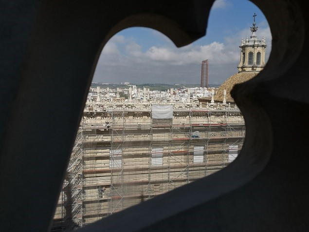 Restauración de la fachada del Sagrario de la Catedral de Sevilla - Alquiansa