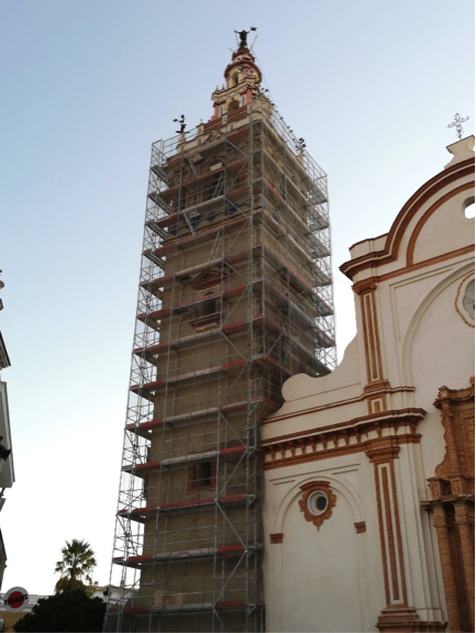 Restauración de la torre de la Iglesia de Ntra. Sra. de la Granada Moguer - Alquiansa