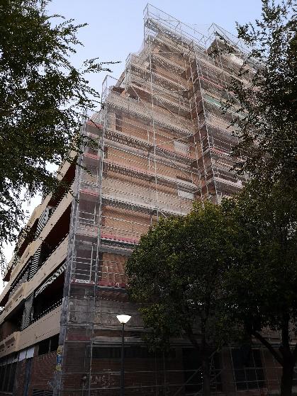 Rehabilitación de las fachadas de un edificio residencial de Sevilla - Alquiansa
