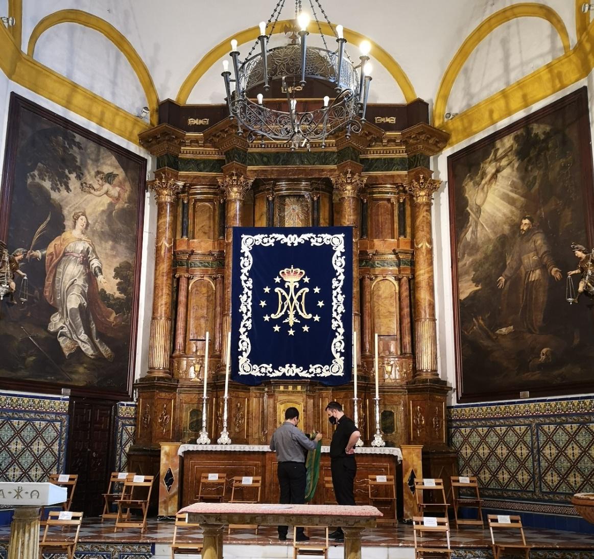 Restauración del Retablo Mayor Parroquia Santa Maria Viso Alcor - Alquiansa