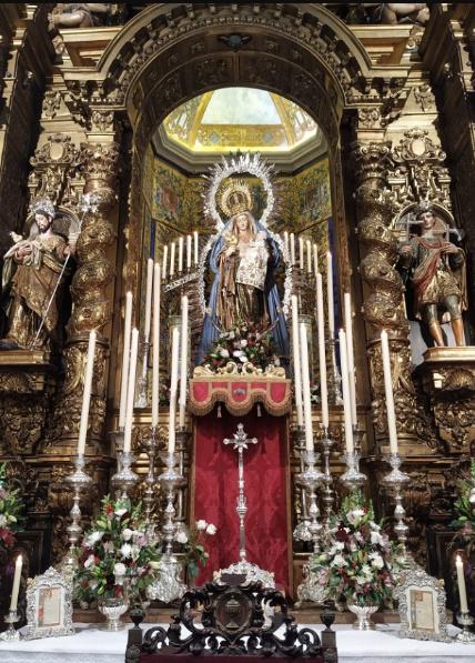 Restauración retablo de Ntra. Sra. del amparo, iglesia de la Magdalena de Sevilla - Alquiansa
