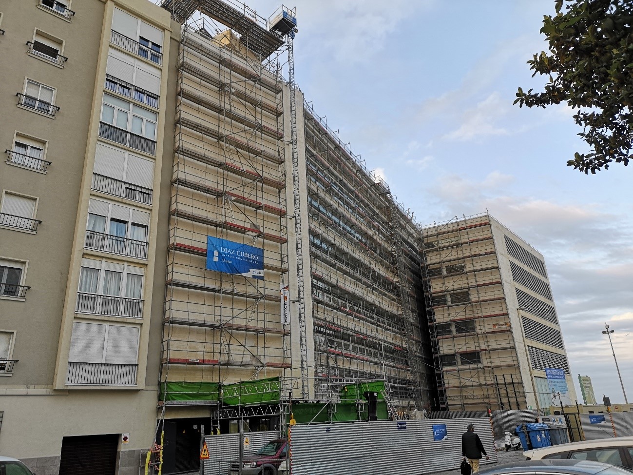 Rehabilitación de paramentos de fachadas Edificio administrativo Cádiz - Alquiansa