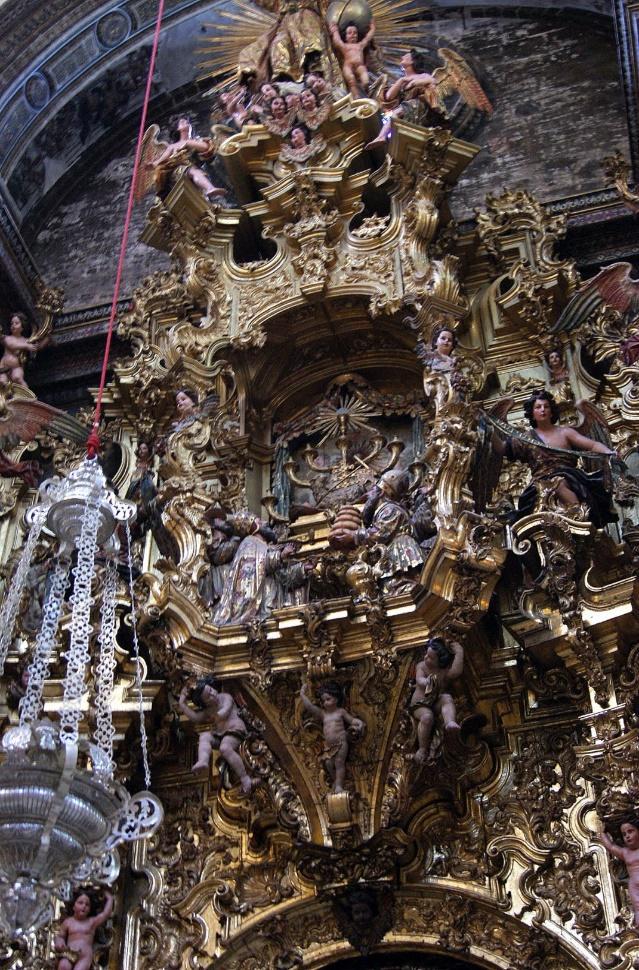 Restauración del retablo portada Capilla Sacramental Ig. Salvador de Sevilla - Alquiansa