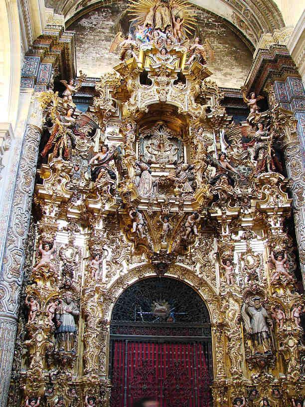 Restauración del retablo portada Capilla Sacramental Ig. Salvador de Sevilla - Alquiansa