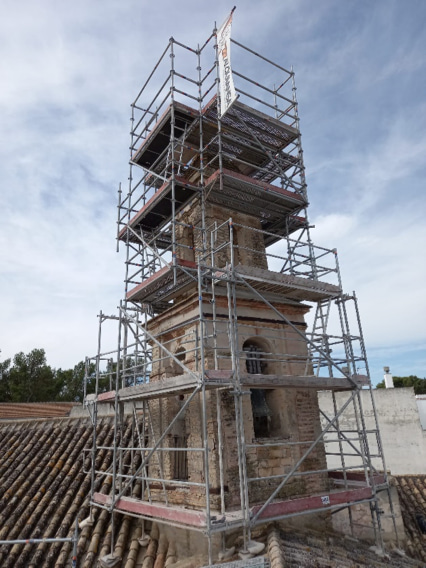 Restauración torre Iglesia del Espíritu Santo La Rambla - Córdoba - Alquiansa