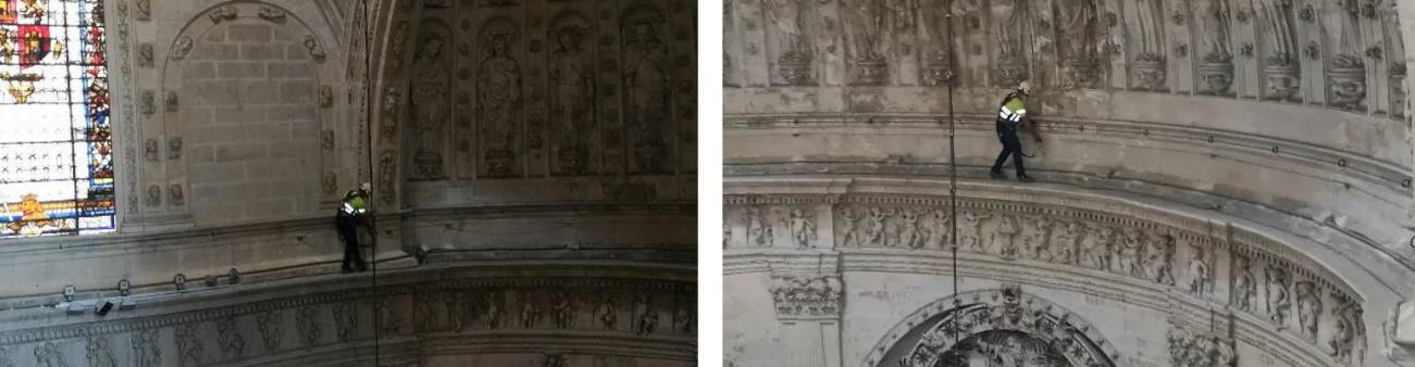 Revisiones periódicas de líneas de vida y Epi's en la catedral de Sevilla - Alquiansa
