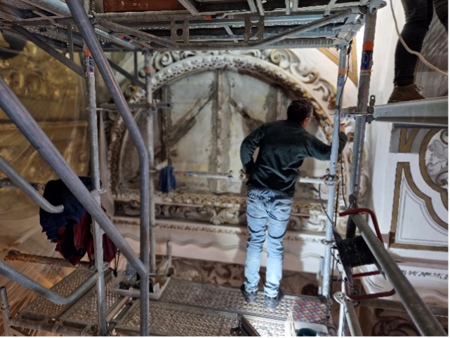 Restauración de la capilla de Ntra. Sra. del Ampararo Iglesia de la Magadalena - Alquiansa