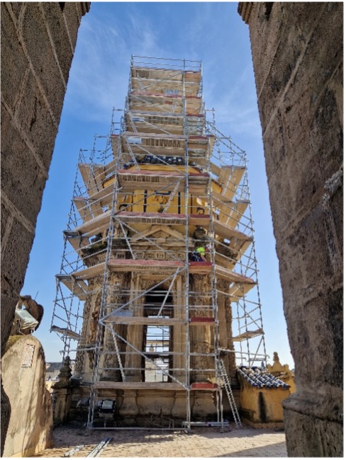 Restauración de las torres de la iglesia de San Luis de Sevilla - Alquiansa