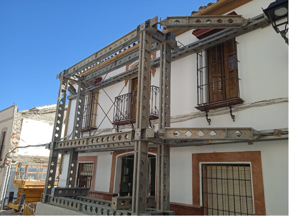 Estabilizador exterior para rehabilitación de  vivienda en Aguilar de la Frontera (Córdoba) - Alquiansa