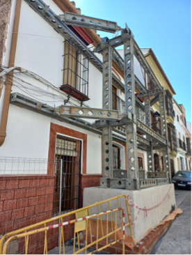Estabilizador exterior para rehabilitación de  vivienda en Aguilar de la Frontera (Córdoba) - Alquiansa