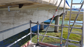 Estructuras móviles. Cambio de iluminación del Puente sobre el Río Odiel - Huelva - Alquiansa