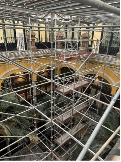 Rehabilitación del lucernario del pario interior de la Casa Lissen de Sevilla - Alquiansa